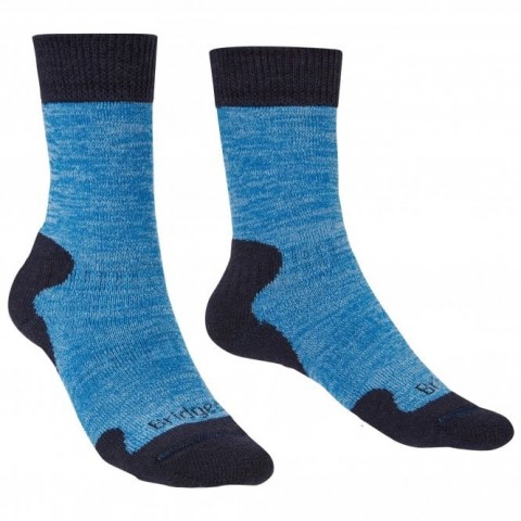 Bridgedale Ladies Explorer Heavyweight Merino Comfort Boot Sock BLUE MARL