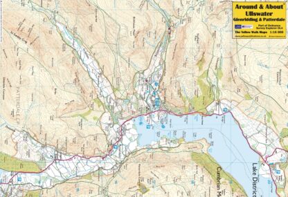 Around & About Map Ullswater Glenridding & Patterdale