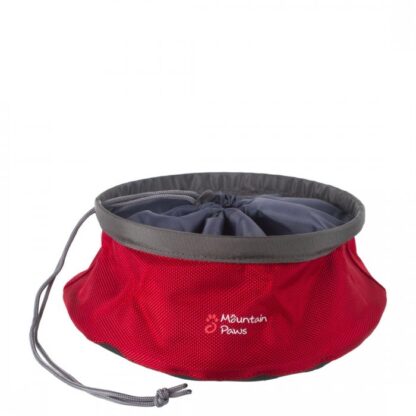 Mountain Paws Collapsible Food Bowl Large Red