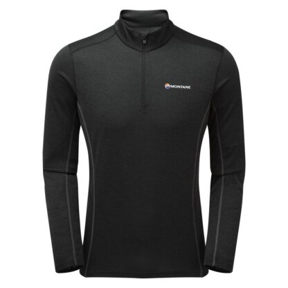 Montane Mens Dart Zip Neck Black