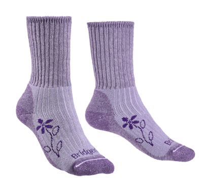 Bridgedale Ladies Hike Midweight Merino Comfort Boot Sock Violet
