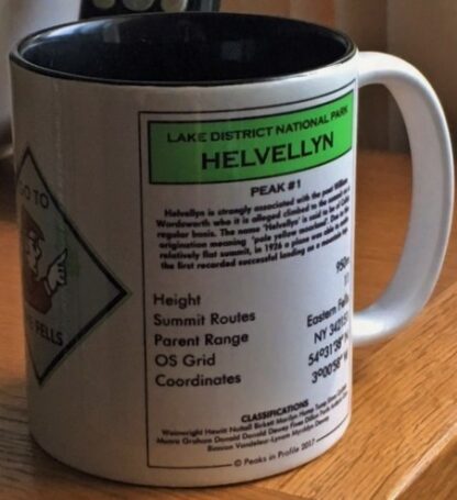 Peaks in Profile Helvellyn Monopoly Mug