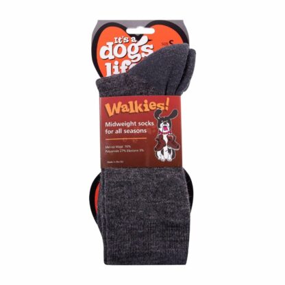 IT'S A DOGS LIFE SOCKS GREY - Image 2