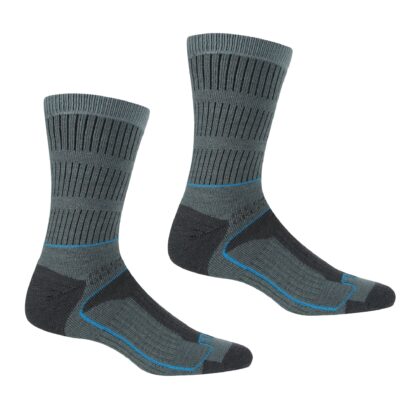 REGATTA LADIES 3 SEASON SOCK 2 PACK SEA/BLUE