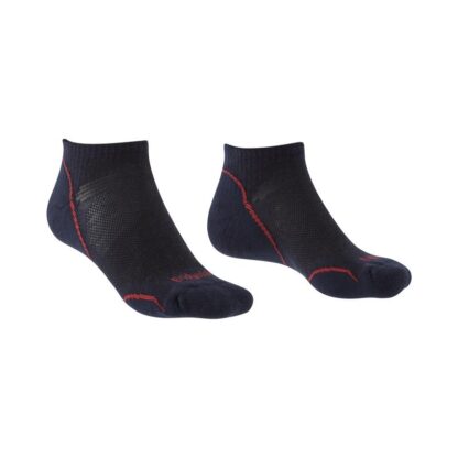 BRIDGEDALE MENS ULTRA LIGHT T2 MERINO LOW NAVY/RED