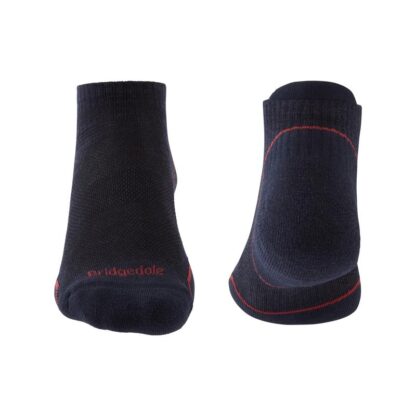 BRIDGEDALE MENS ULTRA LIGHT T2 MERINO LOW NAVY/RED - Image 2