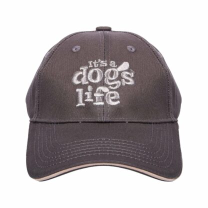 ITS A DOGS LIFE CAP CHARCOAL