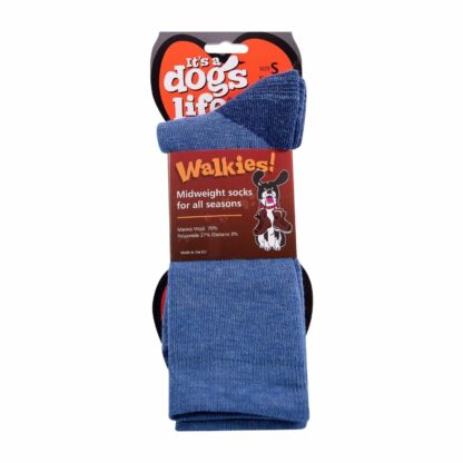 ITS A DOGS LIFE SOCKS BLUE - Image 2