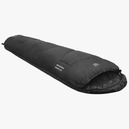 HIGHLANDER SLEEPLINE 250 MUMMY SLEEPING BAG CHARCOAL