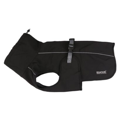 REGATTA SOFTSHELL DOG COAT BLACK - Image 2