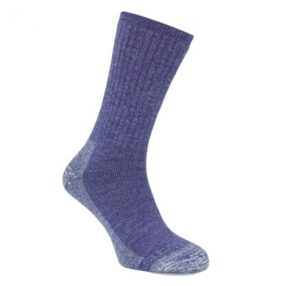 SILVERPOINT LADIES ALPACA MERINO WOOL HIKING SOCKS NAVY