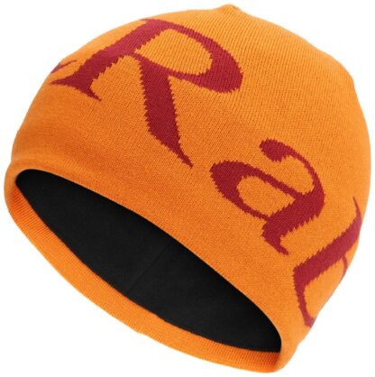 RAB LOGO BEANIE MARMALADE/OXBLOOD RED