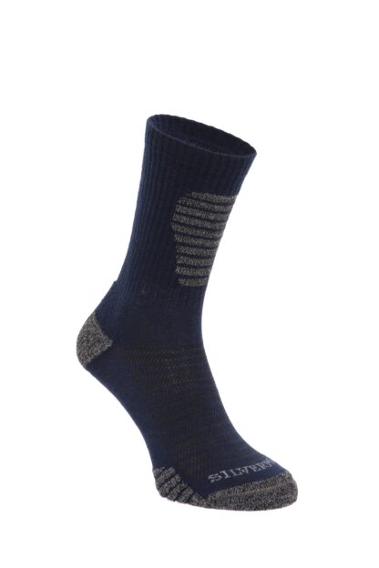 SILVERPOINT PACE CREW SOCK NAVY