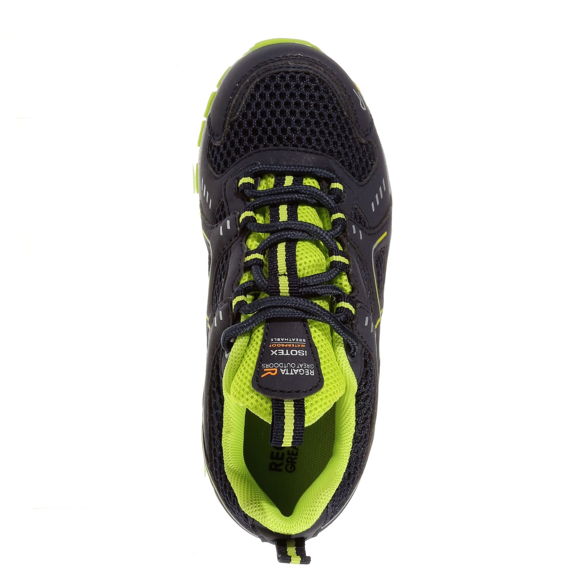 REGATTA KIDS VENDEAVOUR WALKING SHOE NAVY/LIME PUNCH - Image 6