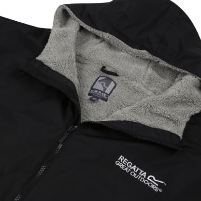 REGATTA WATERPROOF CHANGING ROBE BLACK - Image 4