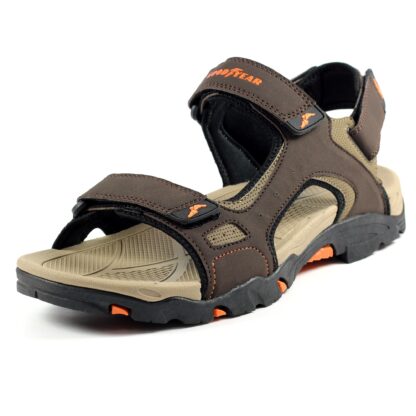 GOODYEAR MENS MALVERN SANDAL BROWN - Image 2