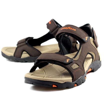 GOODYEAR MENS MALVERN SANDAL BROWN - Image 5