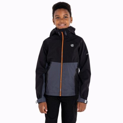 DARE2B KIDS IN THE LEAD WATERPROOF JACKET BLACK/EBONY - Image 3