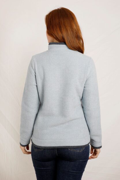 WEIRD FISH LADIES BEYONCE FLEECE PALE DENIM - Image 2