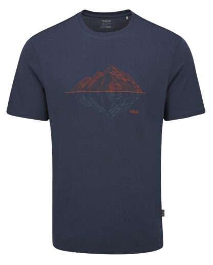 RAB MENS CRIMP REFLECTION TEE TEMPEST BLUE