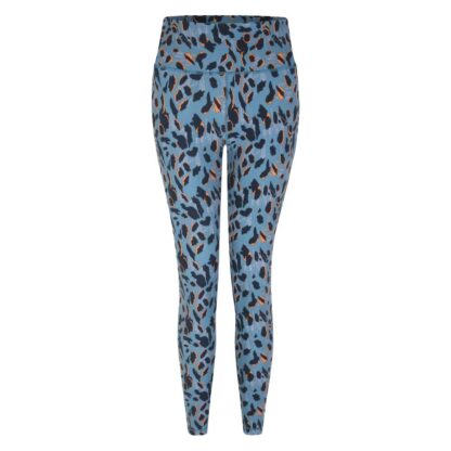 DARE2B LADIES INFLUENTIAL LEGGINGS NIAGARA BLUE ANIMAL PRINT - Image 2