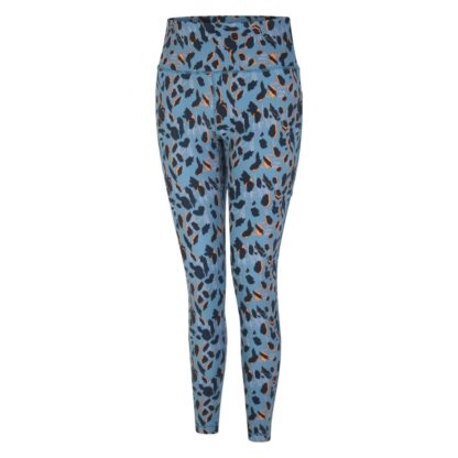 DARE2B LADIES INFLUENTIAL LEGGINGS NIAGARA BLUE ANIMAL PRINT