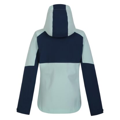 DARE2B LADIES PITCHING WP JACKET MOONLIGHT DENIM/MINT GREEN - Image 3