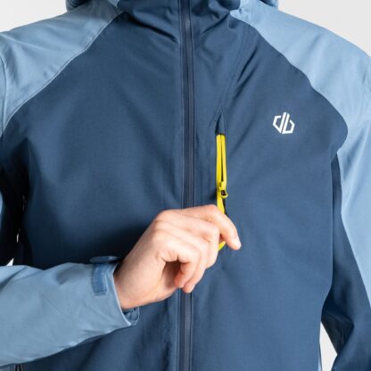 DARE2B MENS TORREK WP JACKET MOONLIGHT DENIM/CORONET BLUE - Image 9