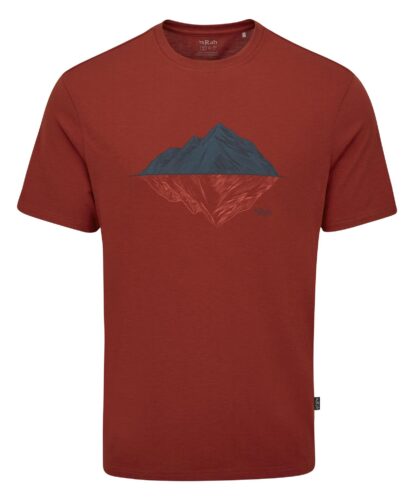 RAB MENS CRIMP REFLECTION TEE TUSCAN RED