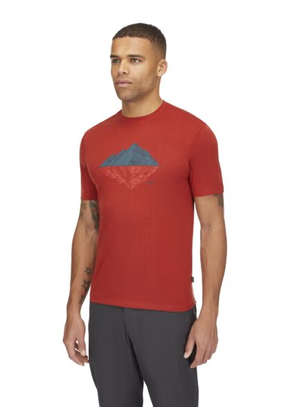 RAB MENS CRIMP REFLECTION TEE TUSCAN RED - Image 3