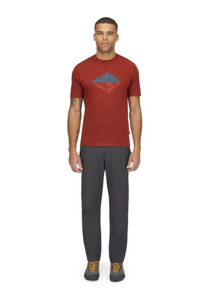RAB MENS CRIMP REFLECTION TEE TUSCAN RED - Image 4