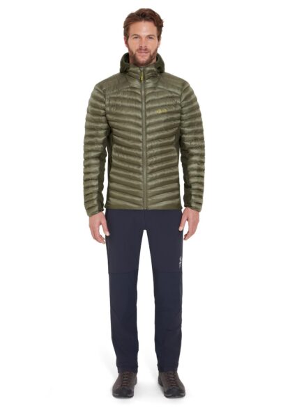 RAB MENS CIRRUS FLEX HOODY LIGHT KHAKI/ARMY - Image 4