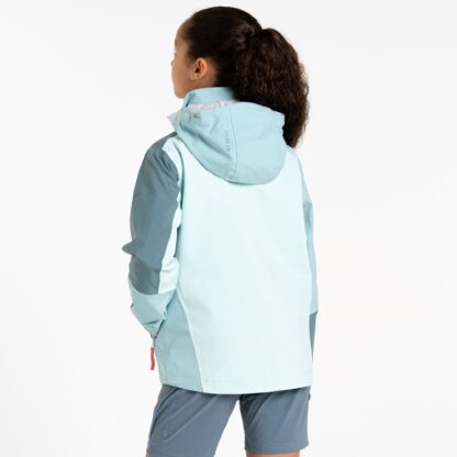 DARE2B KIDS EXPLORE WATERPROOF JACKET ELEMENT GREY/AQUIFER - Image 8