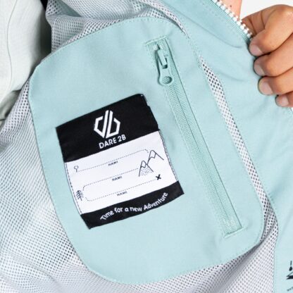 DARE2B KIDS EXPLORE WATERPROOF JACKET ELEMENT GREY/AQUIFER - Image 7