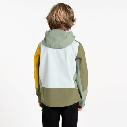 DARE2B KIDS EXPLORE WATERPROOF JACKET OLIVINE/HEDGE GREEN - Image 8