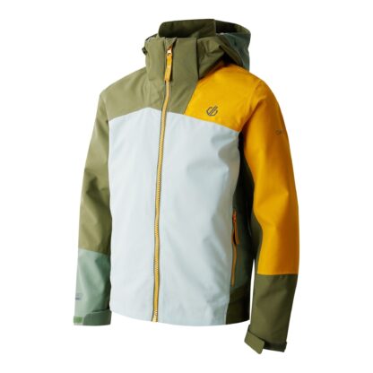 DARE2B KIDS EXPLORE WATERPROOF JACKET OLIVINE/HEDGE GREEN - Image 3
