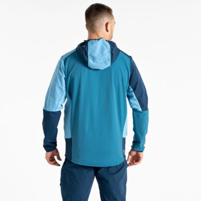 DARE2B MENS LATITUDINAL SOFTSHELL JACKET MOONLIGHT DENIM/HERITAGE BLUE - Image 6