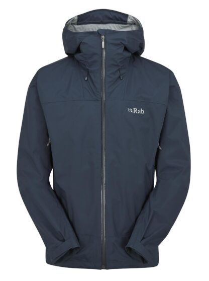 RAB MENS DOWNPOUR PLUS 2.0 JACKET TEMPEST BLUE