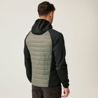REGATTA MENS ANDRESON HYBRID JACKET TREETOP/BLACK - Image 9