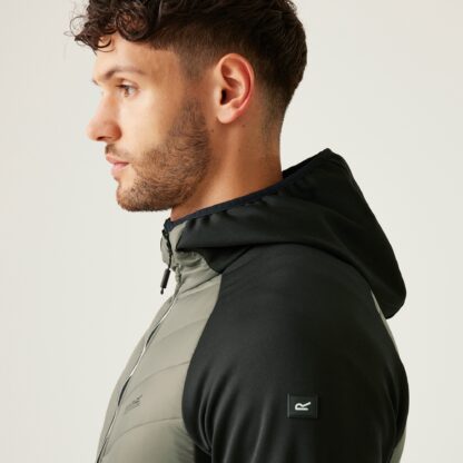 REGATTA MENS ANDRESON HYBRID JACKET TREETOP/BLACK - Image 7