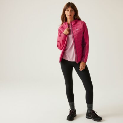 REGATTA LADIES ANDRESON HYBRID JACKET POP/BEAUJOLAIS - Image 8