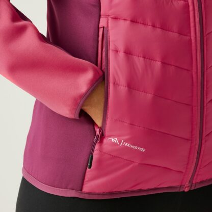 REGATTA LADIES ANDRESON HYBRID JACKET POP/BEAUJOLAIS - Image 7
