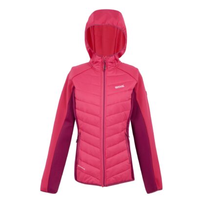 REGATTA LADIES ANDRESON HYBRID JACKET POP/BEAUJOLAIS - Image 4