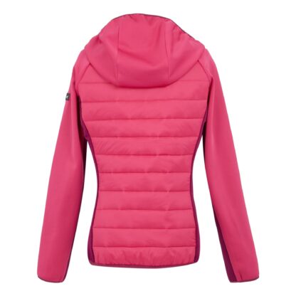 REGATTA LADIES ANDRESON HYBRID JACKET POP/BEAUJOLAIS - Image 3