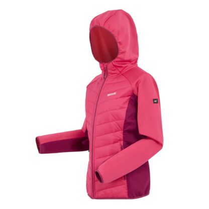 REGATTA LADIES ANDRESON HYBRID JACKET POP/BEAUJOLAIS - Image 2