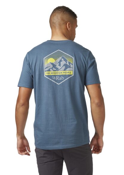 RAB MENS STANCE MOUNTAIN PEAK TEE TEMPEST BLUE - Image 2