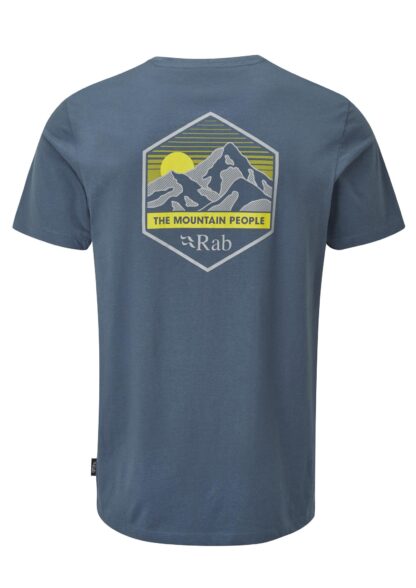 RAB MENS STANCE MOUNTAIN PEAK TEE TEMPEST BLUE - Image 5