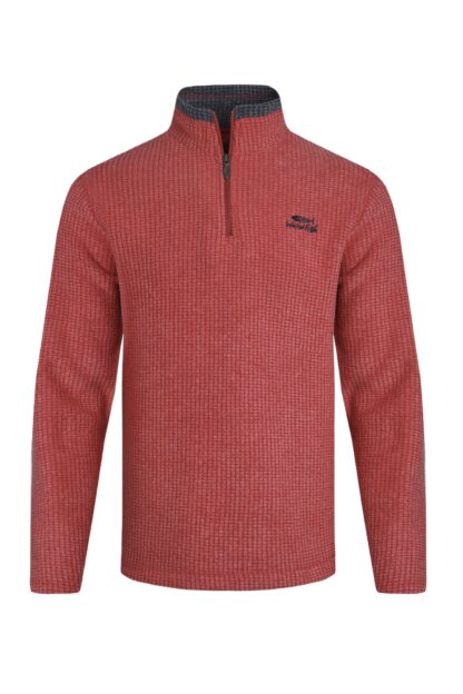WEIRD FISH MENS NEWARK FLEECE BARB RED - Image 3
