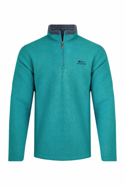 WEIRD FISH MENS NEWARK FLEECE VIRIDIS