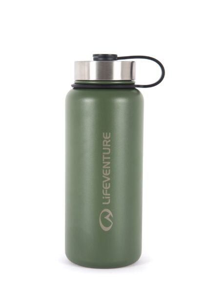 LIFEVENTURE 1L STAINLESS STEEL FLASK KHAKI